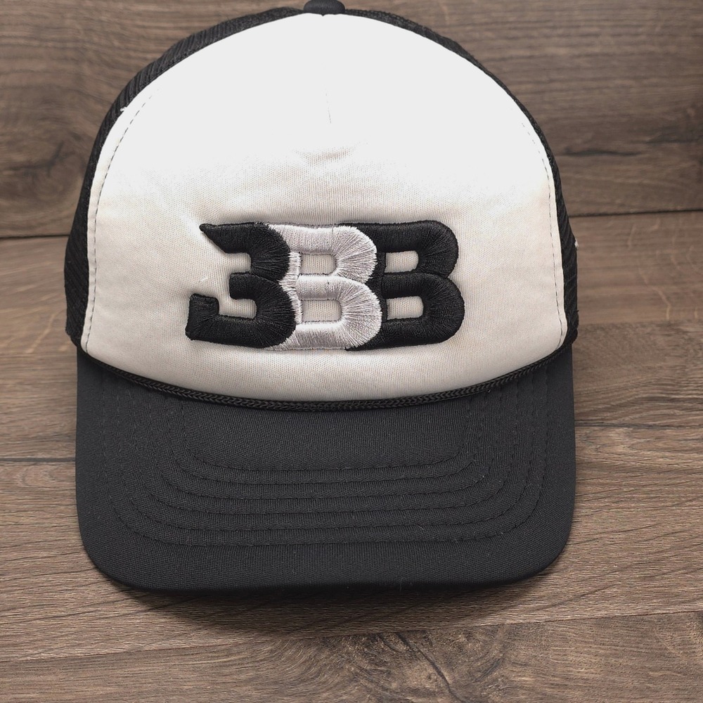 Big Baller Brand Hat Cap Snap Back Black Mens BBB Logo Trucker Basketball Hat